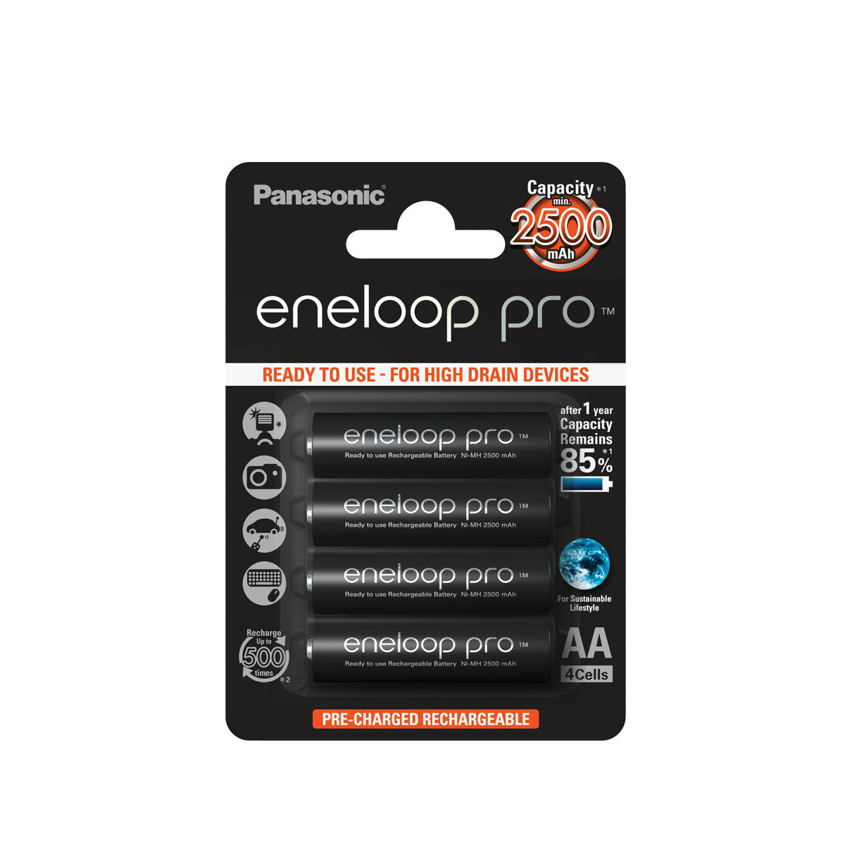 Eneloop Pro AA 2500 mAh 4 Blisterpack Eneloop Pro AA 2500 mAh 4 Blisterpack